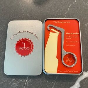 Kebo one handed bottle opener. Never used